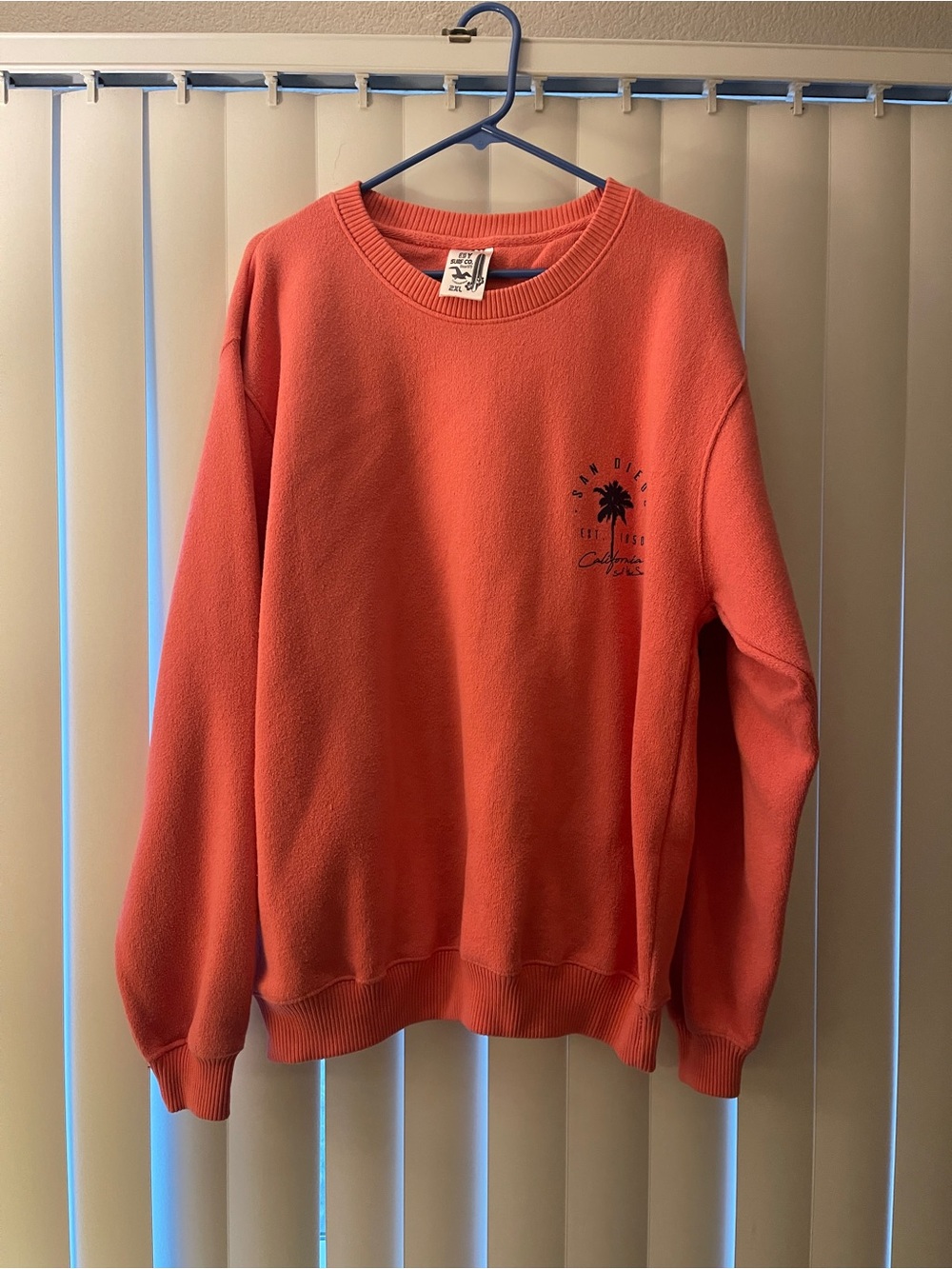 Unisex Coral San Diego Crewneck Sweatshirt